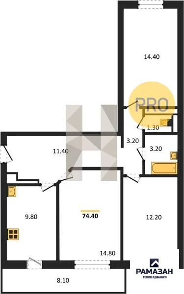 Продажа квартиры в новостройке, Набережные Челны, Авангардная ул. - Фото 1