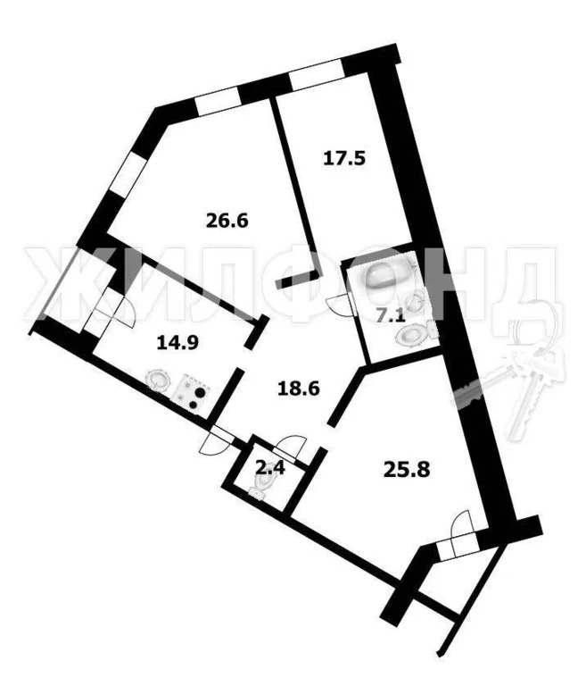 Продажа квартиры, Новолуговое, Новосибирский район, 3-й квартал - Фото 3