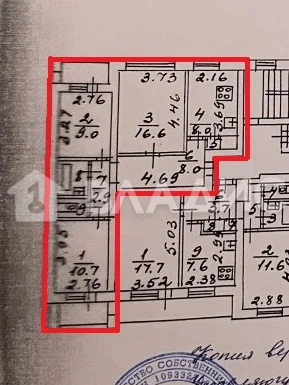 городской округ Владимир, улица Василисина, д.8, 3-комнатная квартира ... - Фото 22