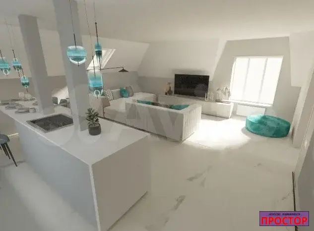 Квартира-студия, 104 м, 3/3 эт. - Фото 3