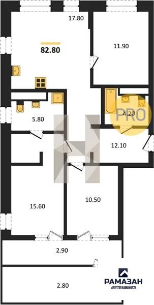 Продажа квартиры в новостройке, Казань, м. Горки, ул. Родины - Фото 1
