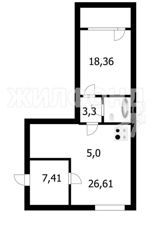 Продажа квартиры, Каменка, Новосибирский район, микрорайон Олимпийской ... - Фото 18