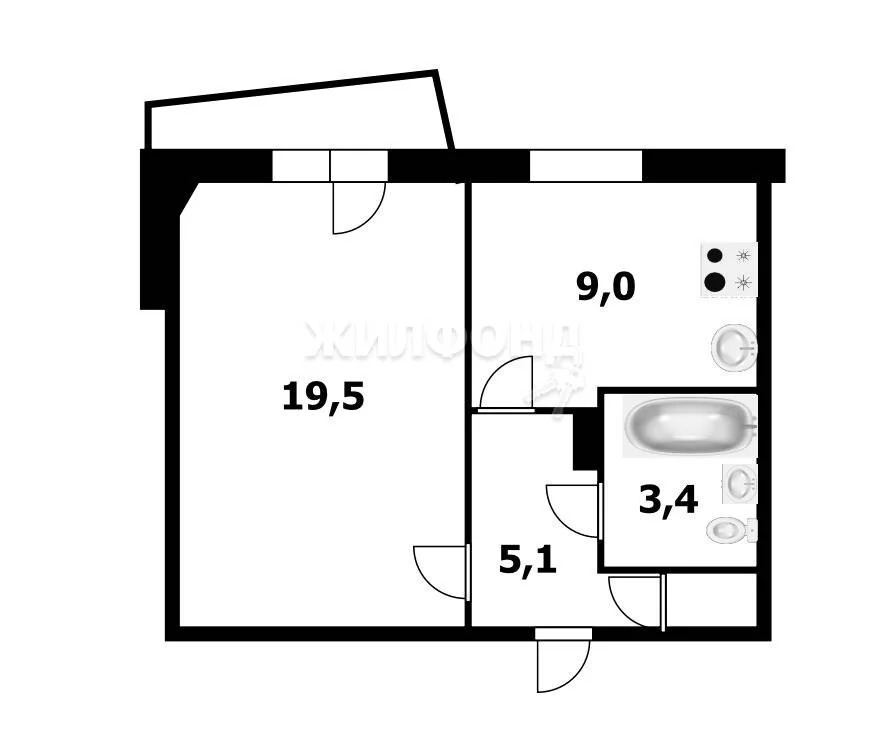 Продажа квартиры, Краснообск, Новосибирский район, 2-й микрорайон - Фото 6