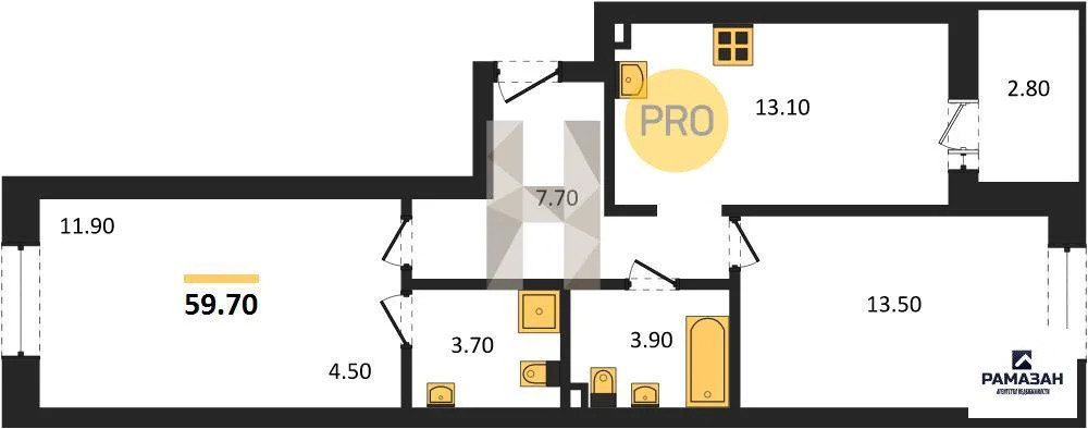 Продажа квартиры в новостройке, Казань, м. Проспект Победы, ул. ... - Фото 1