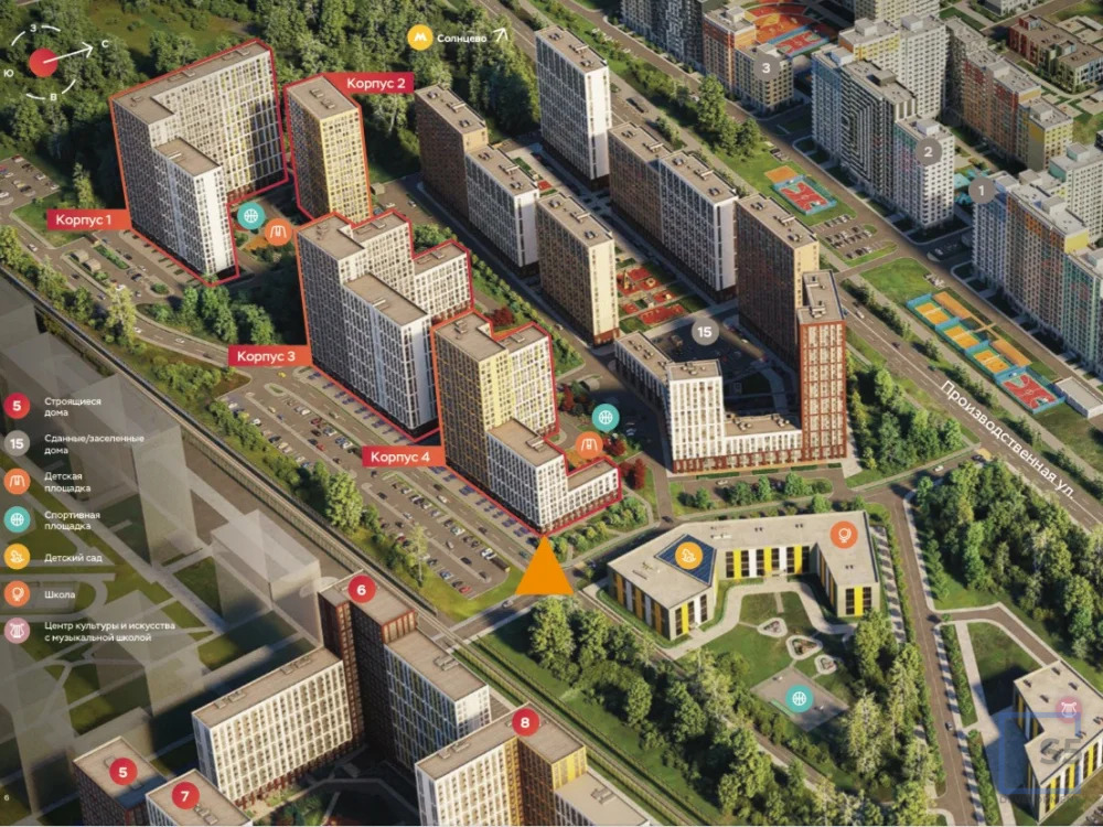 Продажа торгового помещения, м. Боровское шоссе, жилой комплекс Лучи-2 - Фото 2