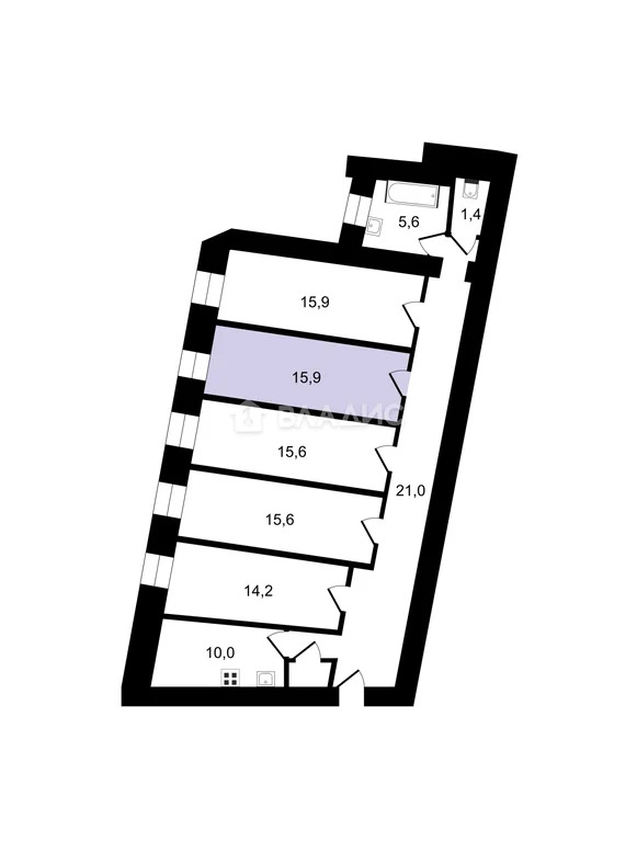 Санкт-Петербург, Курляндская улица, д.32, комната на продажу - Фото 15