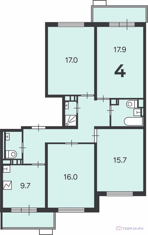 Продажа квартиры, Кварцевая улица - Фото 4