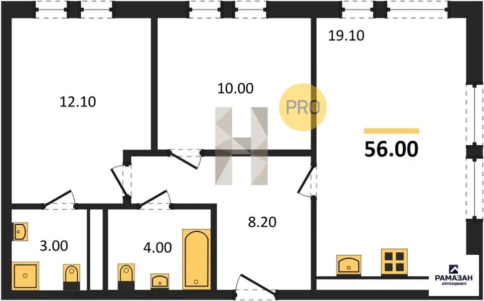Продажа квартиры в новостройке, Казань, м. Аметьево, ул. ... - Фото 1