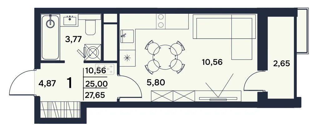 Продается квартира, 27.85 м - Фото 2