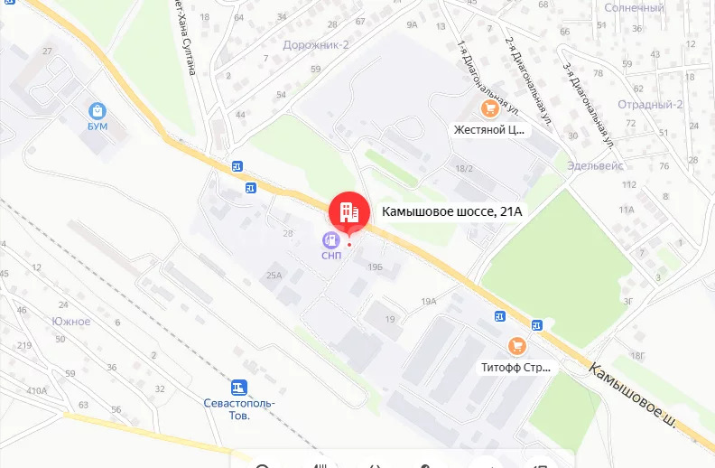 Городское шоссе 3 севастополь карта