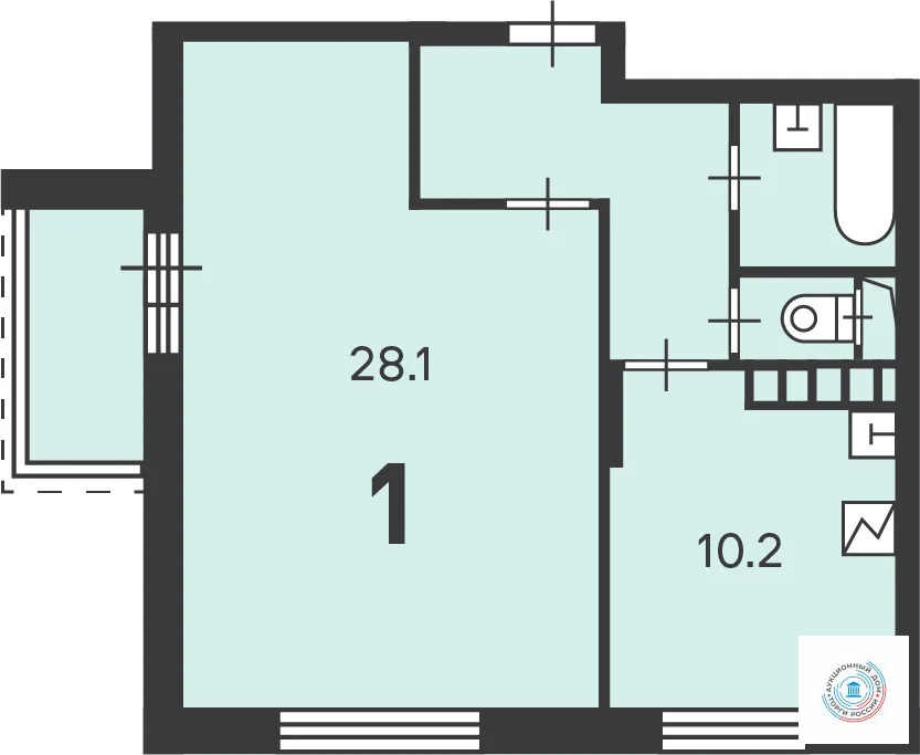 Продается квартира, 48.9 м - Фото 11