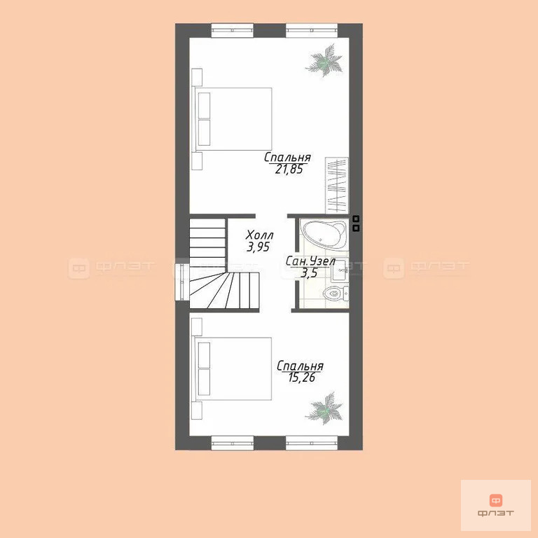 Продажа таунхауса, Куюки, Пестречинский район, 17-й квартал - Фото 22