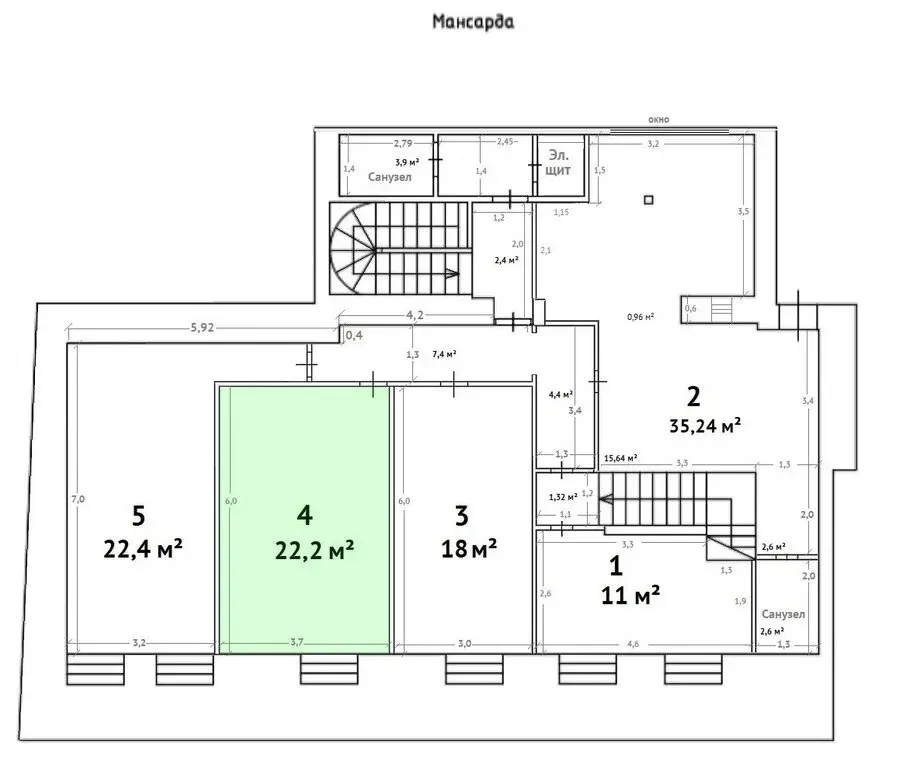 ОФИС 22,2 м2 после ремонта в центре! 2 мин от м. Добрынинская - Фото 9