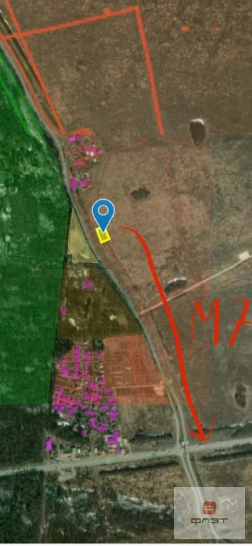 Продажа участка, Озерный, Высокогорский район, ул. Дорожная - Фото 1