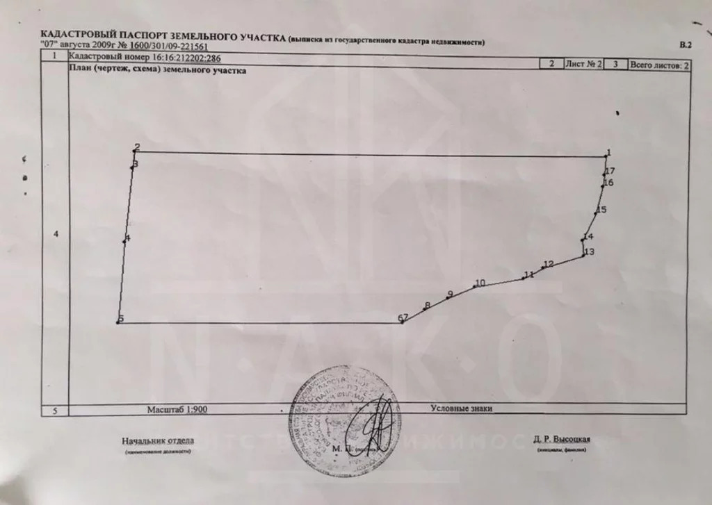 Кадастровая карта семиозерка