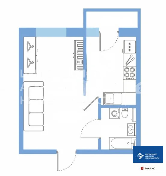 Продажа квартиры, Дядьково, Рязанский район, Малиновая улица - Фото 12