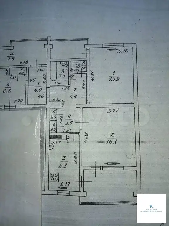 2-к. квартира, 64 м, 7/9 эт. - Фото 0