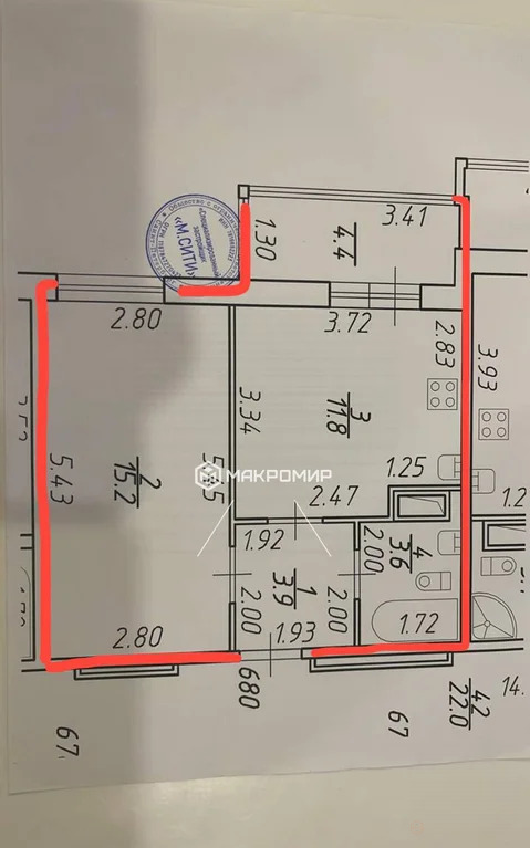 Продажа квартиры, м. Комендантский проспект, Авиаконструкторов пр-кт. - Фото 4