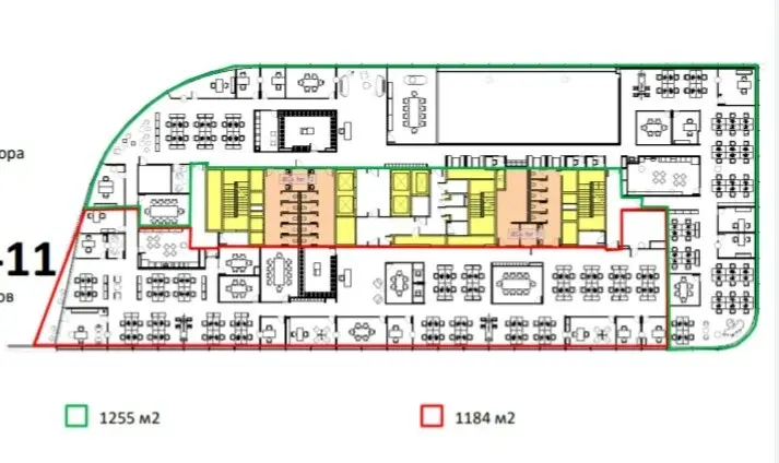 Аренда офиса 1184 м2 ст.метро Славянский бульвар - Фото 17