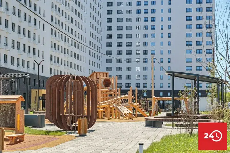 1-ком. квартира с современным ремонтом, кухней и техникой Лугометрия - Фото 14