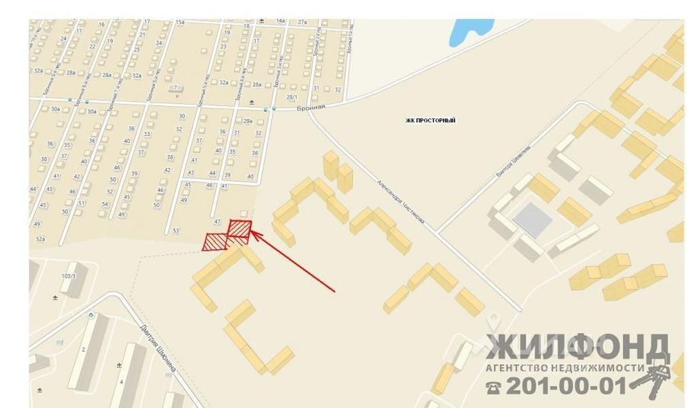 Бронная новосибирск карта