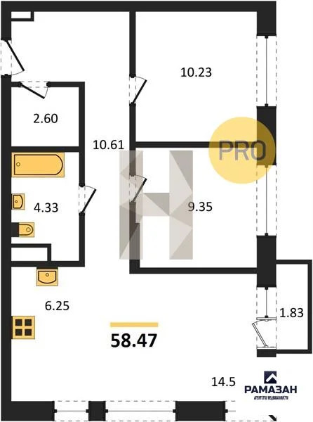 Продажа квартиры в новостройке, Казань, м. Проспект Победы, ... - Фото 1
