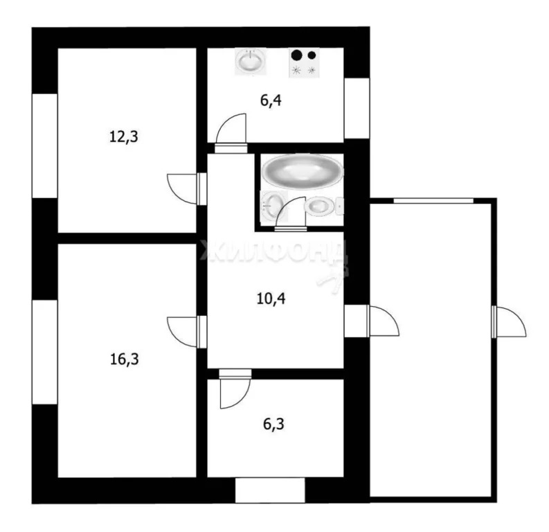 Продажа квартиры, Новосибирск, ул. Жемчужная - Фото 1