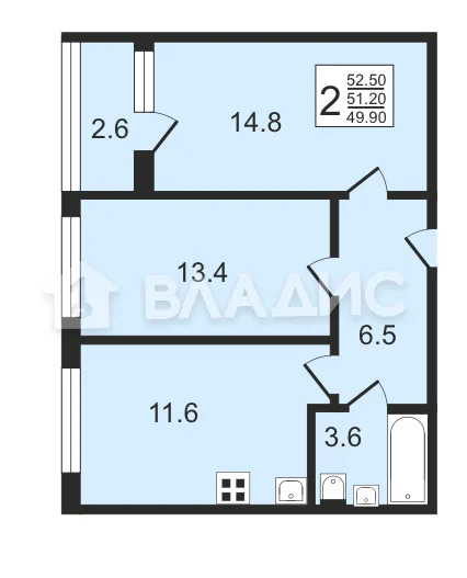 Москва, улица Берзарина, д.32к3.2, 2-комнатная квартира на продажу - Фото 5