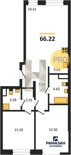 Продажа квартиры в новостройке, Казань, м. Проспект Победы, ул. ... - Фото 1