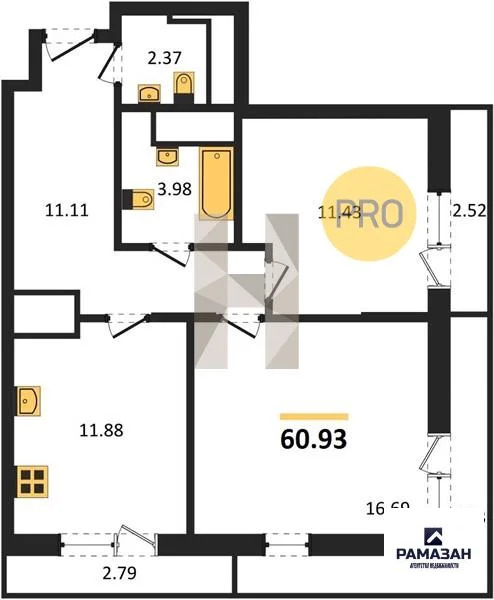 Продажа квартиры в новостройке, Казань, м. Горки, ул. Патриса Лумумбы - Фото 1