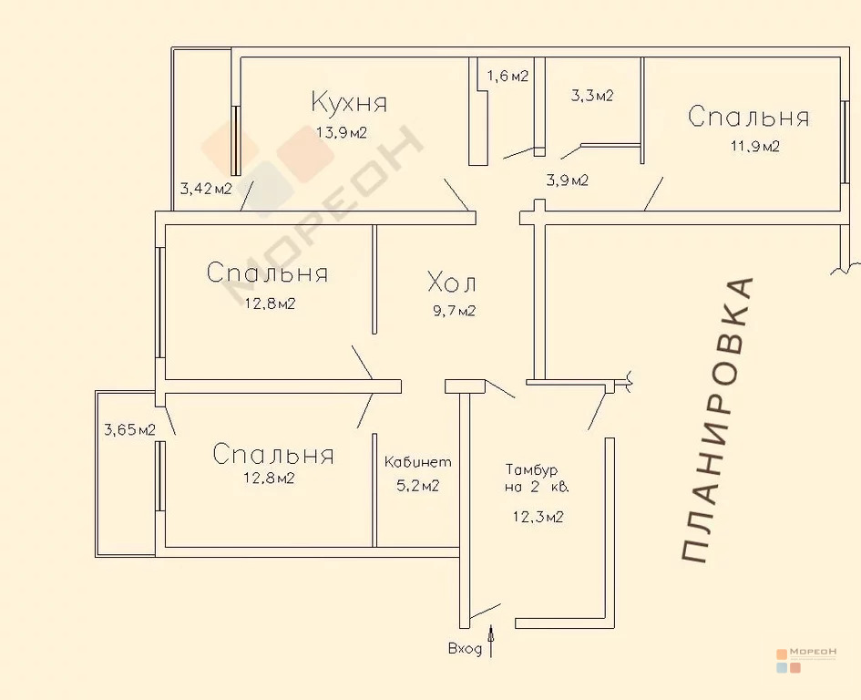 3-я квартира, 82.20 кв.м, 7/10 этаж, ЧМР, Алтайская ул, 11450000.00 ... - Фото 15