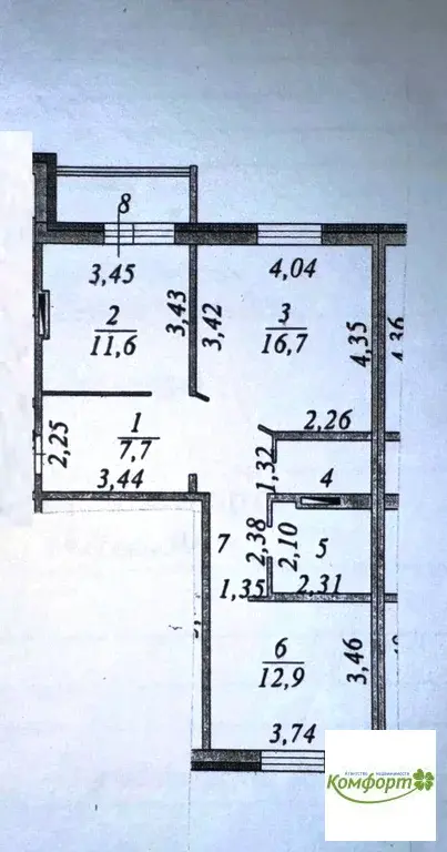 Продается 2 комнатная квартира в г. Раменское, ул. Чугунова, д.43 - Фото 4