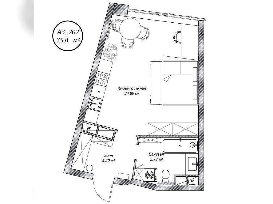 Продам 1-комн. квартиру 35.8 кв.м. - Фото 1