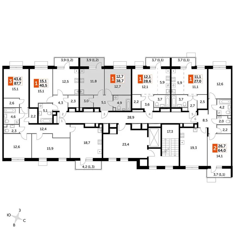 Продам 1-комн. квартиру 38.6 кв.м. - Фото 1