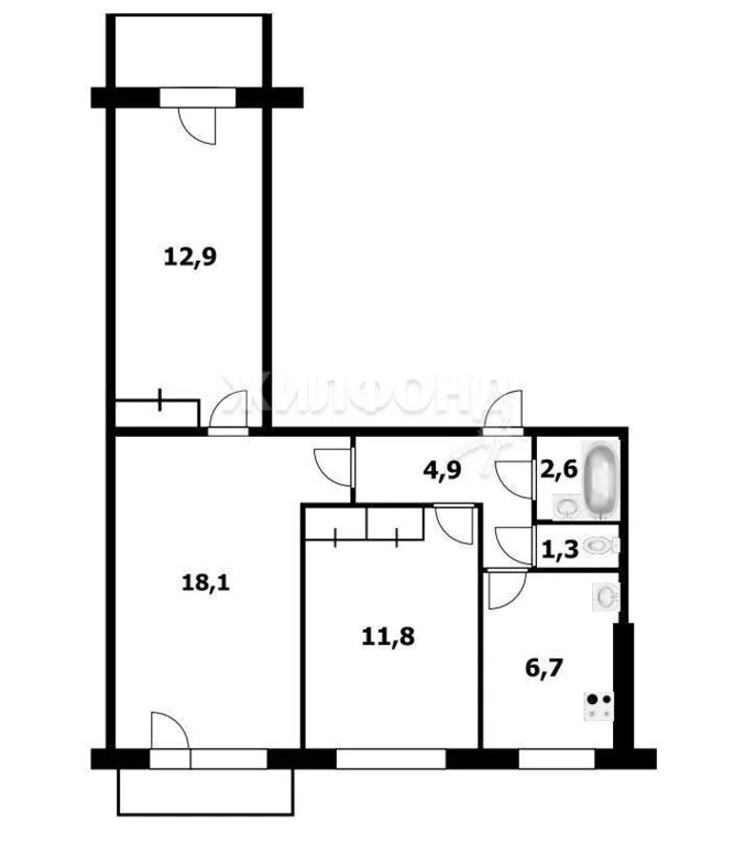 Продажа квартиры, Новосибирск, ул. Русская - Фото 16