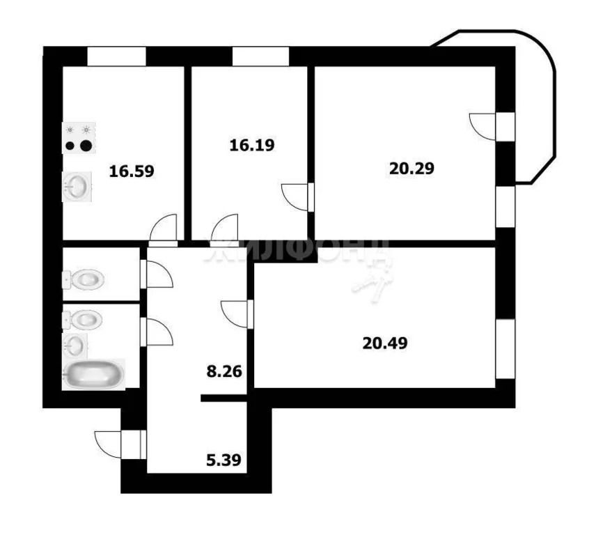 Продажа квартиры, Новосибирск, ул. Лескова - Фото 14