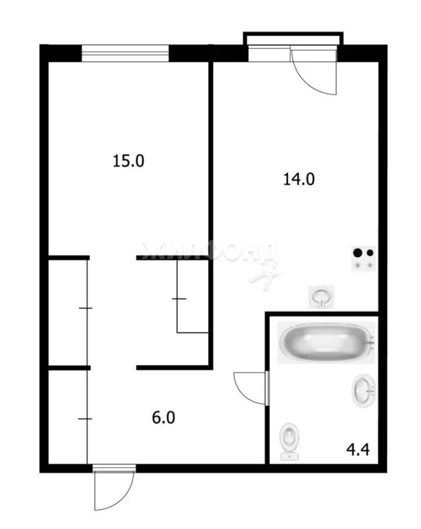 Продажа квартиры, Садовый, Новосибирский район, микрорайон Центральный - Фото 0