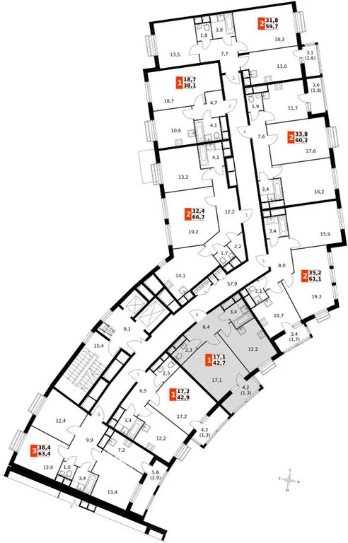 Продам 1-комн. квартиру 42.7 кв.м. - Фото 3