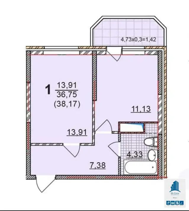 Аврора Парк Продаю 1к.кв. - Фото 3
