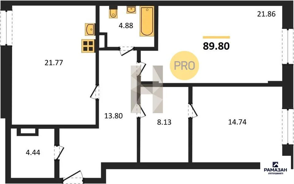 Продажа квартиры в новостройке, Казань, Генерала Ерина ул. - Фото 1