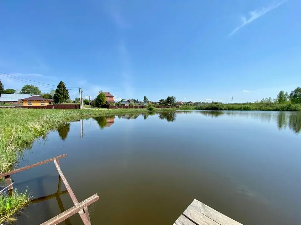 Участок с уникальным видом на большой пруд д, Орешки - Фото 3