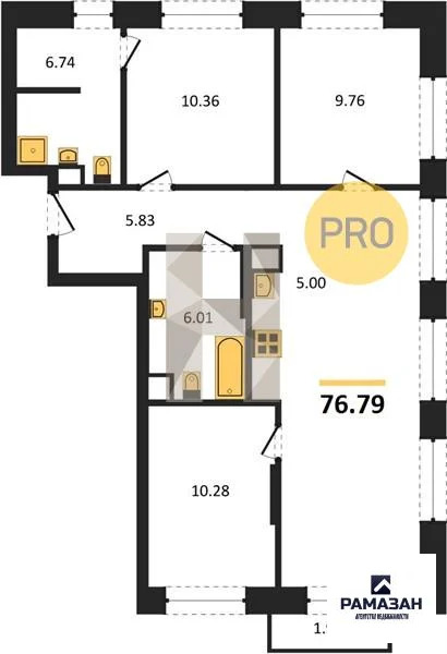Продажа квартиры в новостройке, Казань, м. Проспект Победы, ... - Фото 1