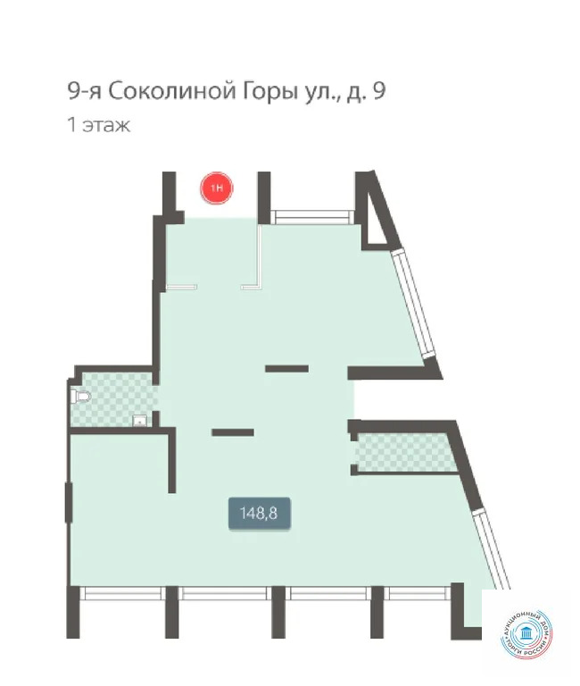 Помещение свободного назначения, 148.8 м - Фото 11