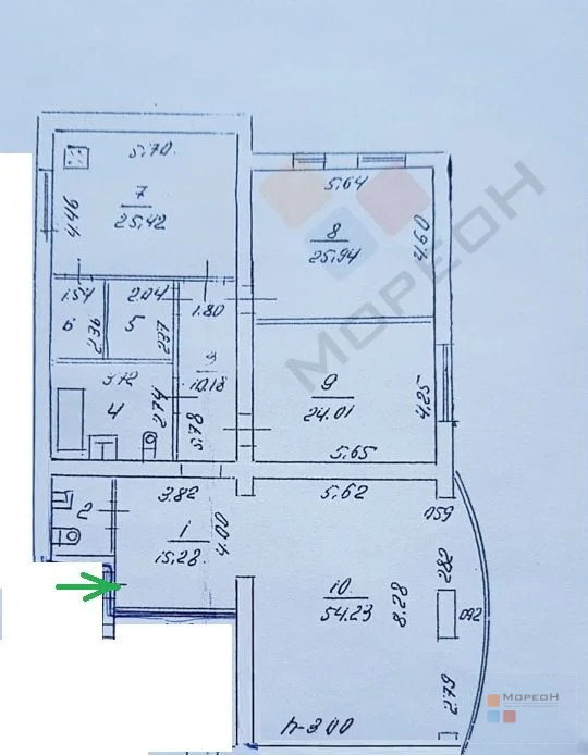 4-я квартира, 180.00 кв.м, 5/10 этаж, Аврора, Дзержинского ул, ... - Фото 18