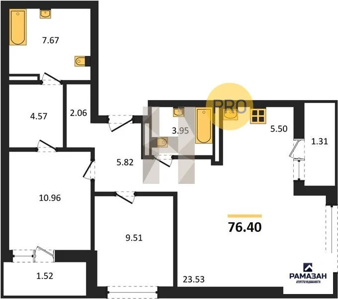 Продажа квартиры в новостройке, Казань, м. Горки, ул. Патриса Лумумбы - Фото 1