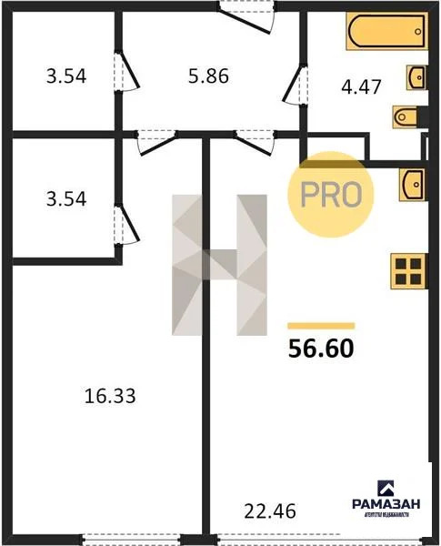 Продажа квартиры в новостройке, Казань, Генерала Ерина ул. - Фото 1