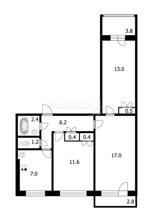 Продажа квартиры, Новосибирск, ул. Дениса Давыдова - Фото 10