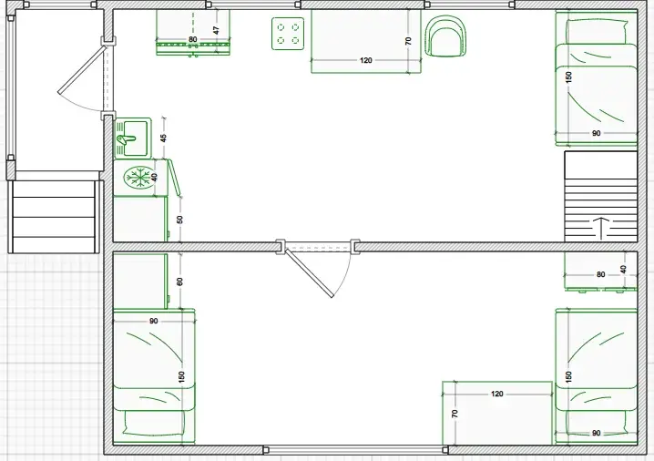 Дача 44 м2 на участке 6 сот. - Фото 12