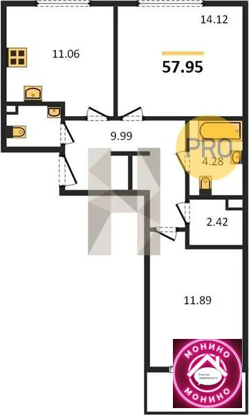 Продажа квартиры в новостройке, Пушкино, Воскресенский район, Новая ... - Фото 1