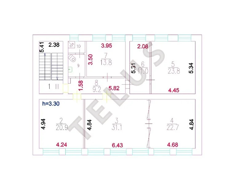 м.Лефортово, Княжекозловский переулок, 324 м2, Здание (ном. объекта: ... - Фото 7